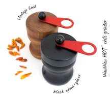 Load image into Gallery viewer, Chili Pepper Grinder: HOT - black semigloss - wauwaustore
