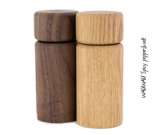 Grinder Set: Spicy - walnutwood/oakwood - wauwaustore